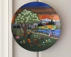 Bavarian Hand Painted Seasons Winter, Spring, Summer, Fall Porcelain so Vibrant