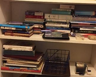 Assorted Books and Office Supplies