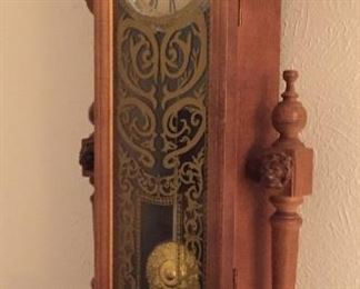 Antique Wall Mount Wind Up Clock