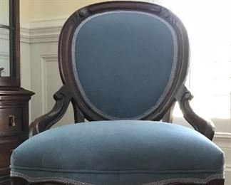 Antique Victorian French side chair (set of 2)