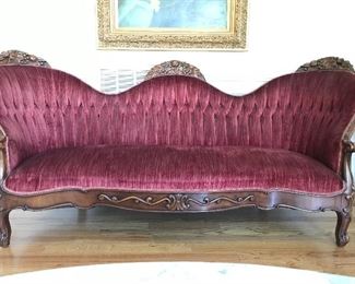 Antique Victorian French sofa