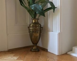 Brass Grecian urn