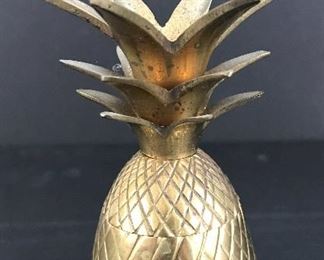 Brass pineapple box