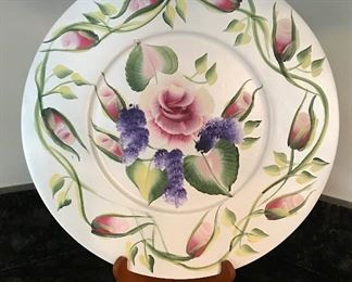Tole painting plate