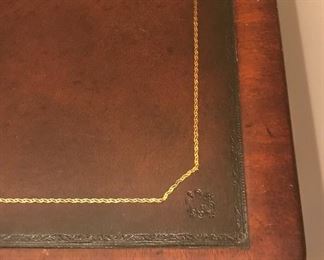 Top view of writing desk