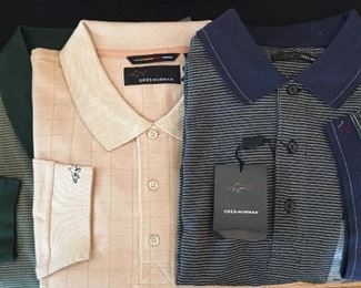 Greg Norman golf shirts (new)