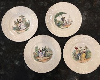 Adams vintage Valentines plates
