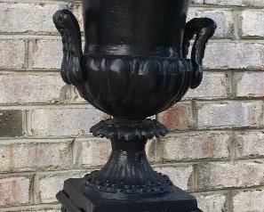 Cast Iron planters (pair)