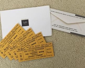 The Tonight Show with Johnny Carson tickets for 8.9.68