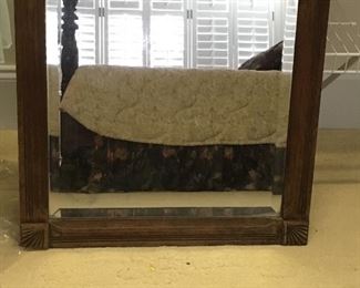 Antique beveled mirror
