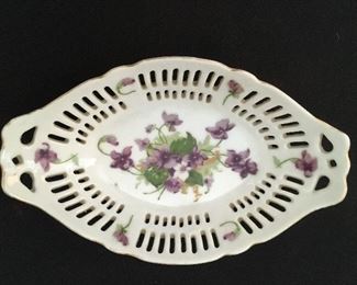 Norcrest Sweet Violets dish made in Japan