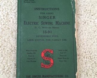 Sewing booklet/manual