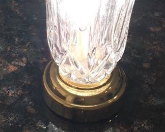 Crystal mantel lamp (pair)