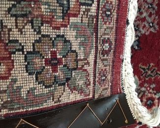 Detail view of area rug