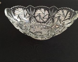 Bohemian crystal bowl