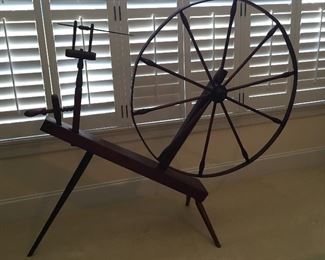 Vintage spinning wheel
