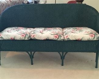 Vintage Lloyd Loom All-Weather wicker sofa