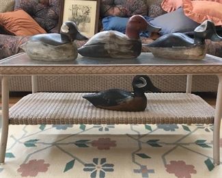 Vintage Lloyd Loom All-Weather wicker coffee table