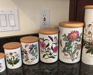 Portmeirion Botanic Garden canisters