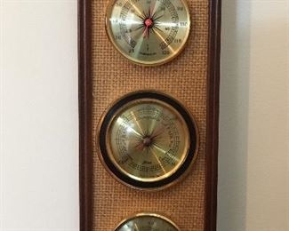 Vintage Jason Thermometer Barometer Hygrometer