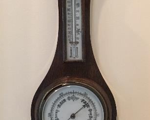 Victorian Thermometer Barometer made in England 