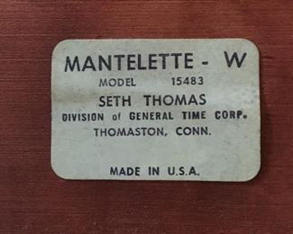 Maker's label