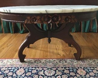 Eastlake oval coffee table