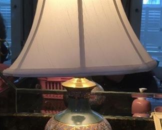 Cloisonne lamp