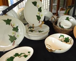 Dishes, Glassware, Serving items “California Ivy” , Poppytrail (Metlox)