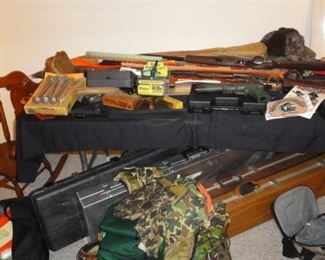 Guns Cases, Shotgun and Handgun, Gun cleaning equipment, Duck Calls,  Hunting Camouflage gear - Coats, Pants, Boots, Jackets, gloves