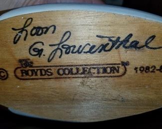 Loon, Boyd Collection, Signed by G. Lourenthal