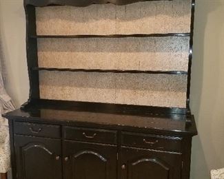 Large Cabinet w/ Hutch on top