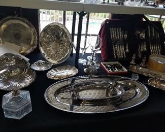 Silver plate Serving pieces
