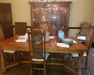 Century Dining Room includes table with 6 chairs, china cabinet, server, cabinet