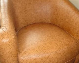 Leather club chair