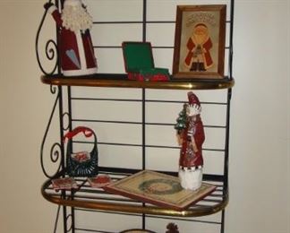 Bakers Rack, Christmas Decor