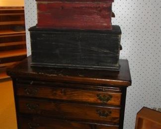 Chest of Drawers, Stacking boxes