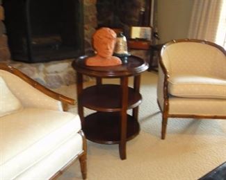 Occasional Chairs, side table
