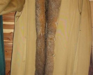 women's fur lined full length coat