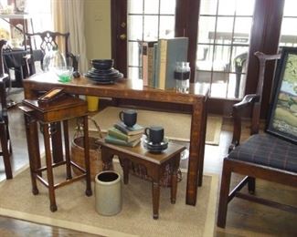 6 Matching Dining Room Chairs, Miss matched tables,