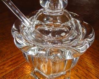 Baccarat Jam Jar w/Spoon
