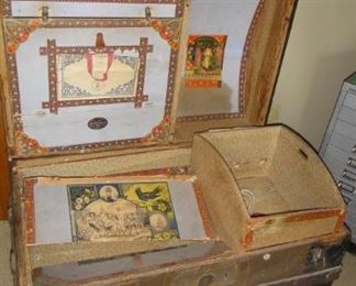 Camel Back Trunk, inside shelf