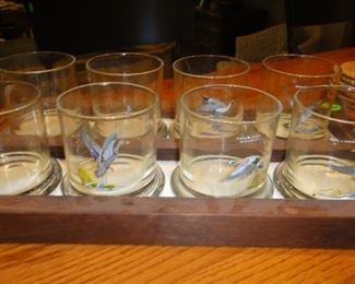 Barware, Duck Glasses with locking tray