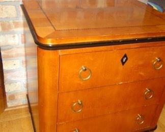 National Mt. Airy Biedermeier Dresser, matching nightstands and wardrobe