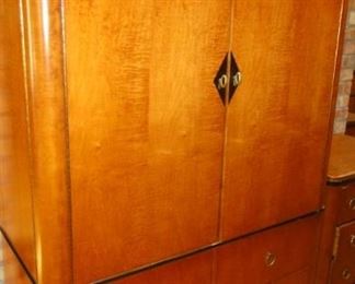 National Mt. Airy Biedermeier, Dresser, nightstands and wardrobe