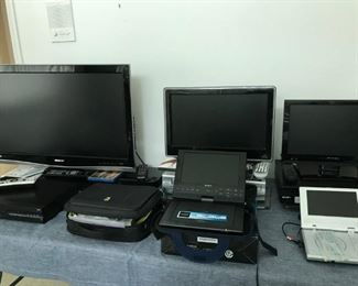 Televisions, Personal DVD Players, Blu Ray Players, 