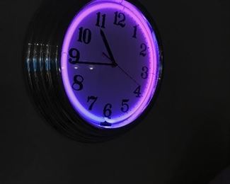 Neon Wall Clock