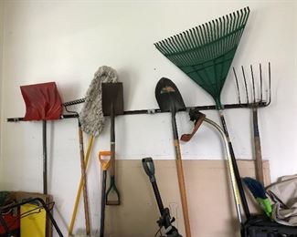 Shovels, Rakes, Mops, and Weed Whips 