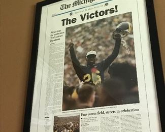 The Michigan Daily Framed Paper