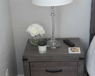 NIGHT STAND, TABLE LAMP